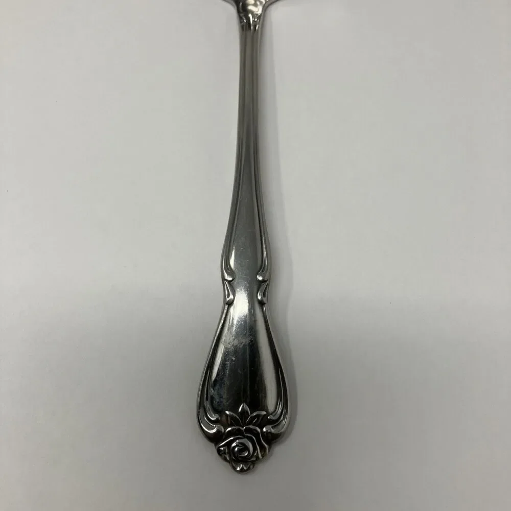 Oneida ARBOR ROSE Stainless TRUE ROSE 1881 Rogers Ltd Gravy Ladle Flatware 7 3/8